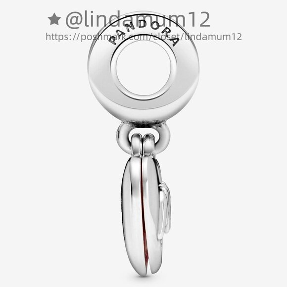 Pandora silver dangle with pink cubic zirconia and shaded pink enamel - Picture 4 of 6